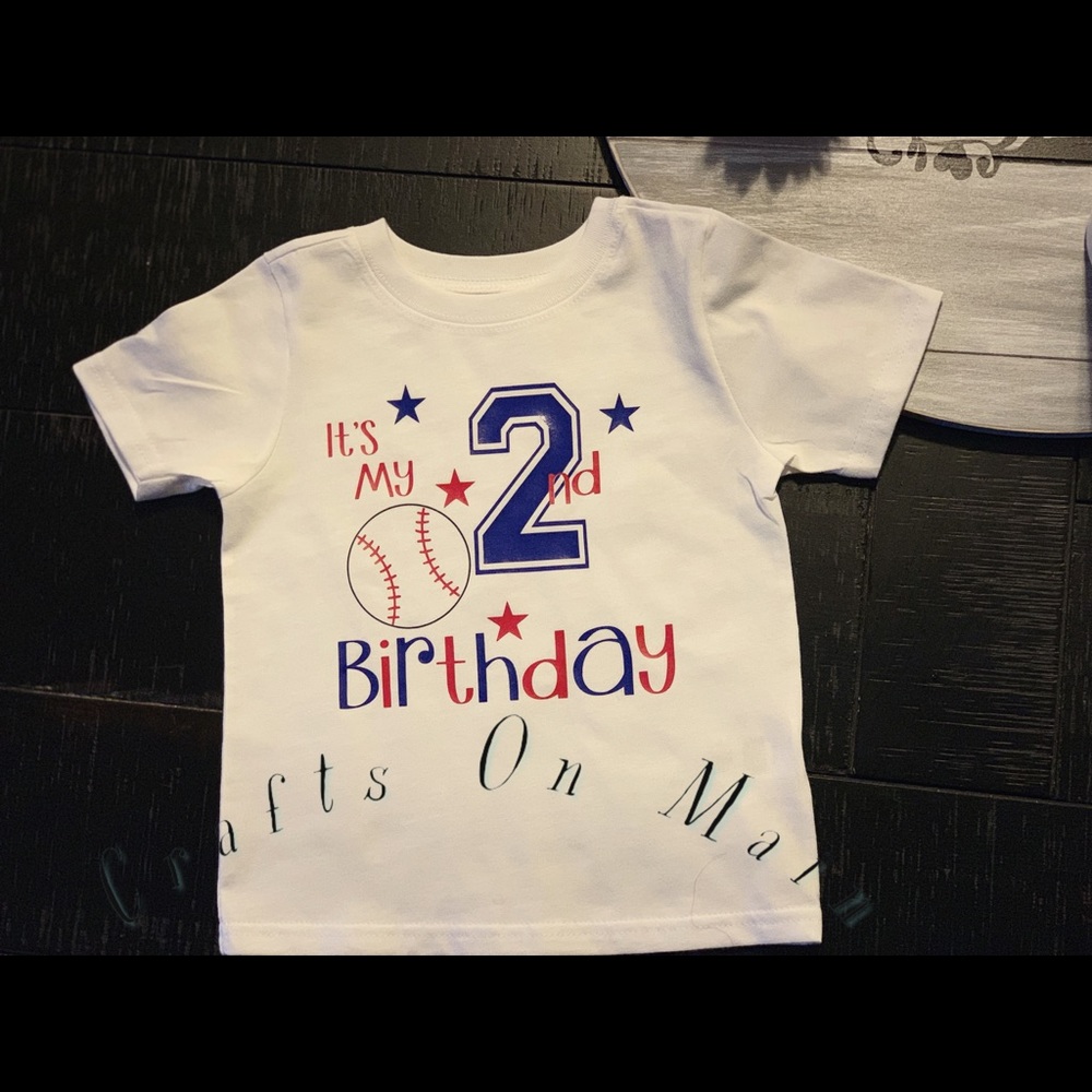 Custom boys birthday shirt